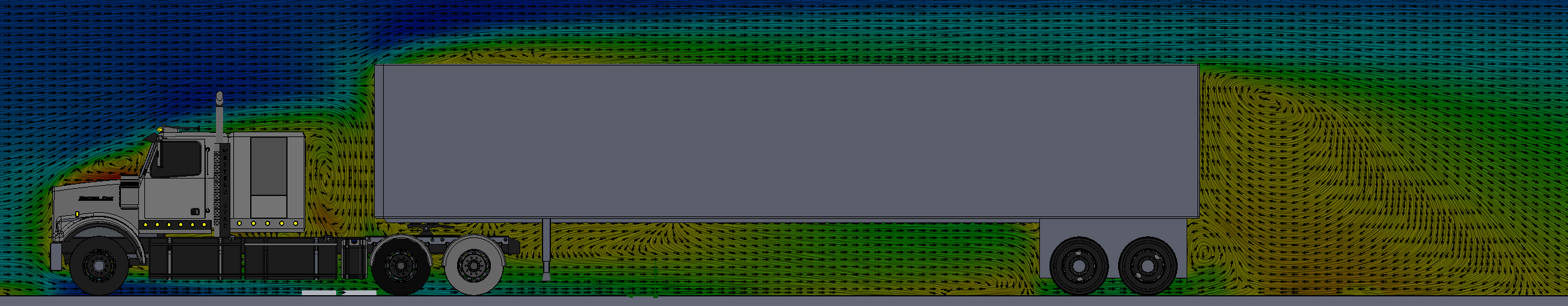 Stock Truck Pressure Cut Plot - Side View