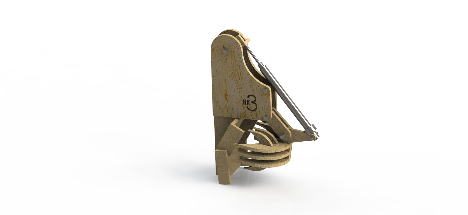 Claw CAD - Closed Position Render