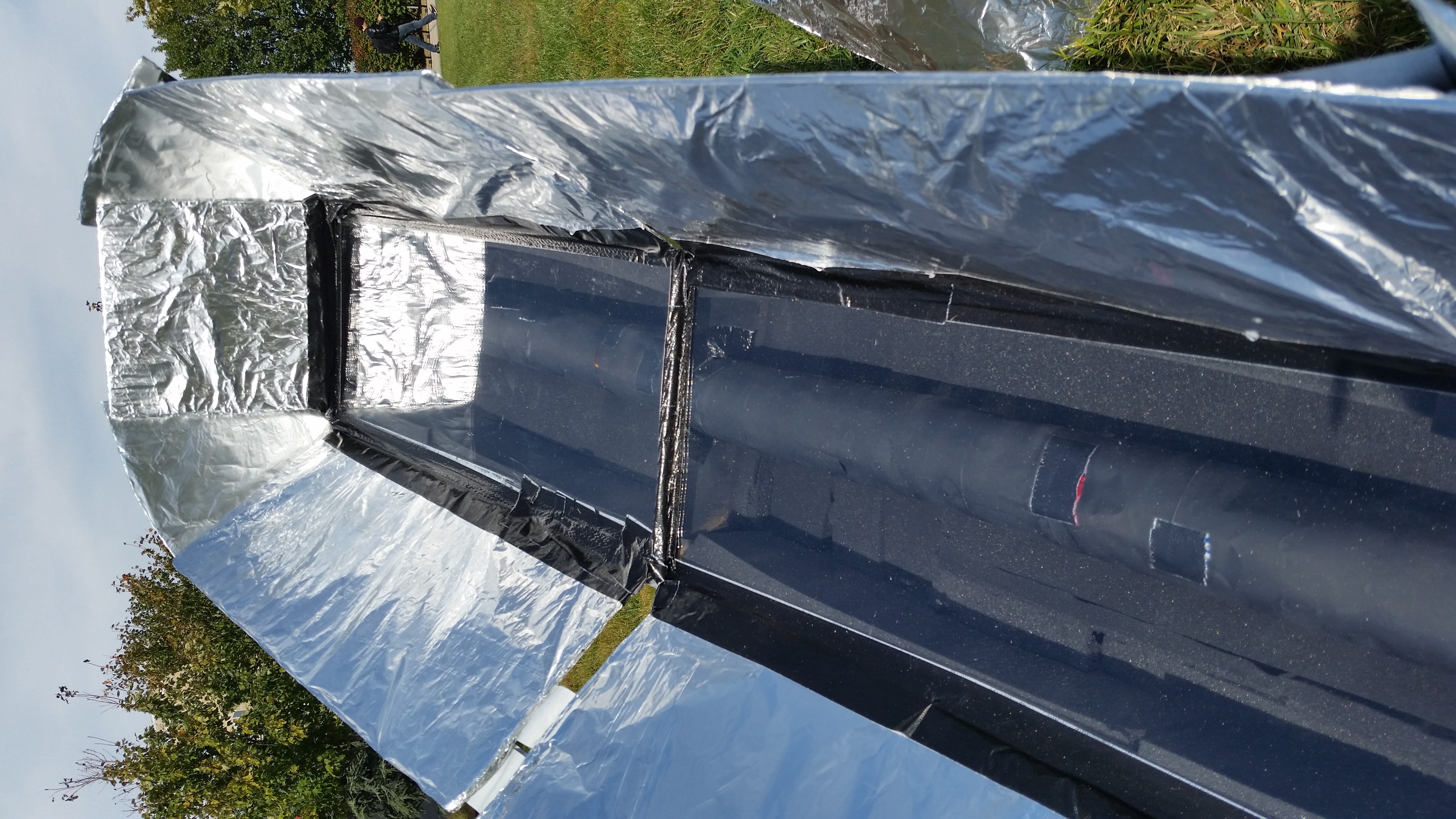 Solar Air Heater - Tube Close-Up