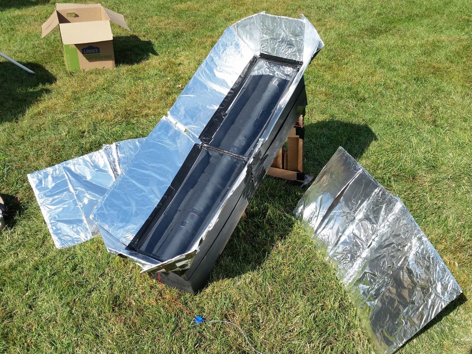 Solar Air Heater - Fully Deployed, Back View