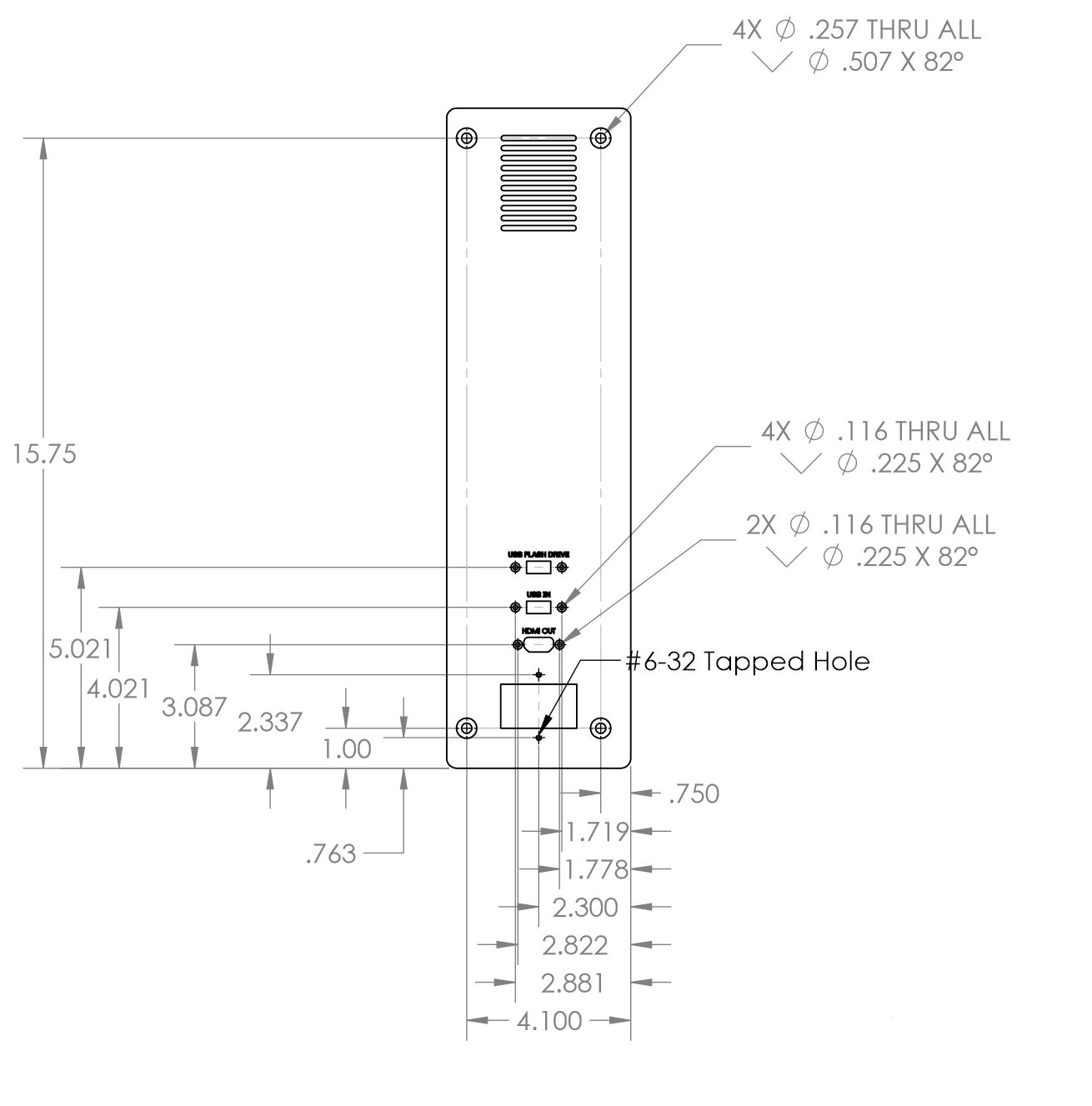 CAD Drawing - Side Panel