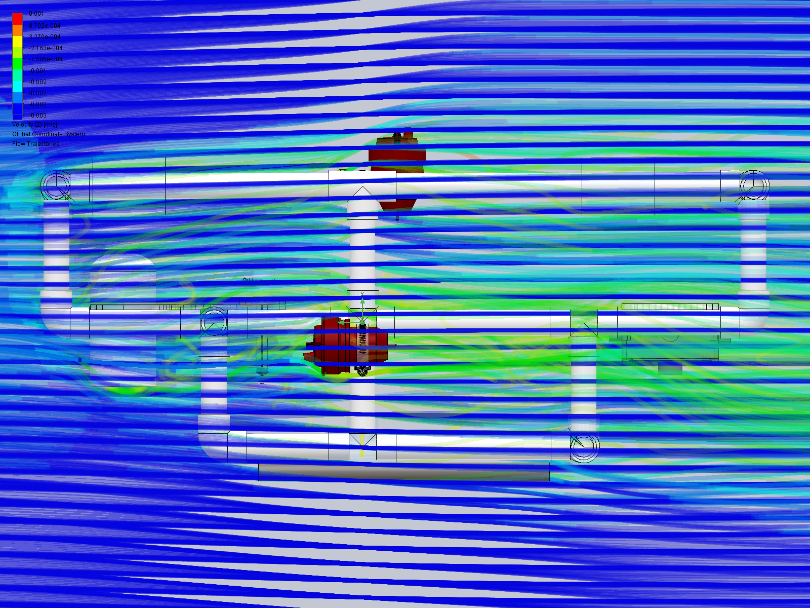 UROV Flow Simulation - Side View