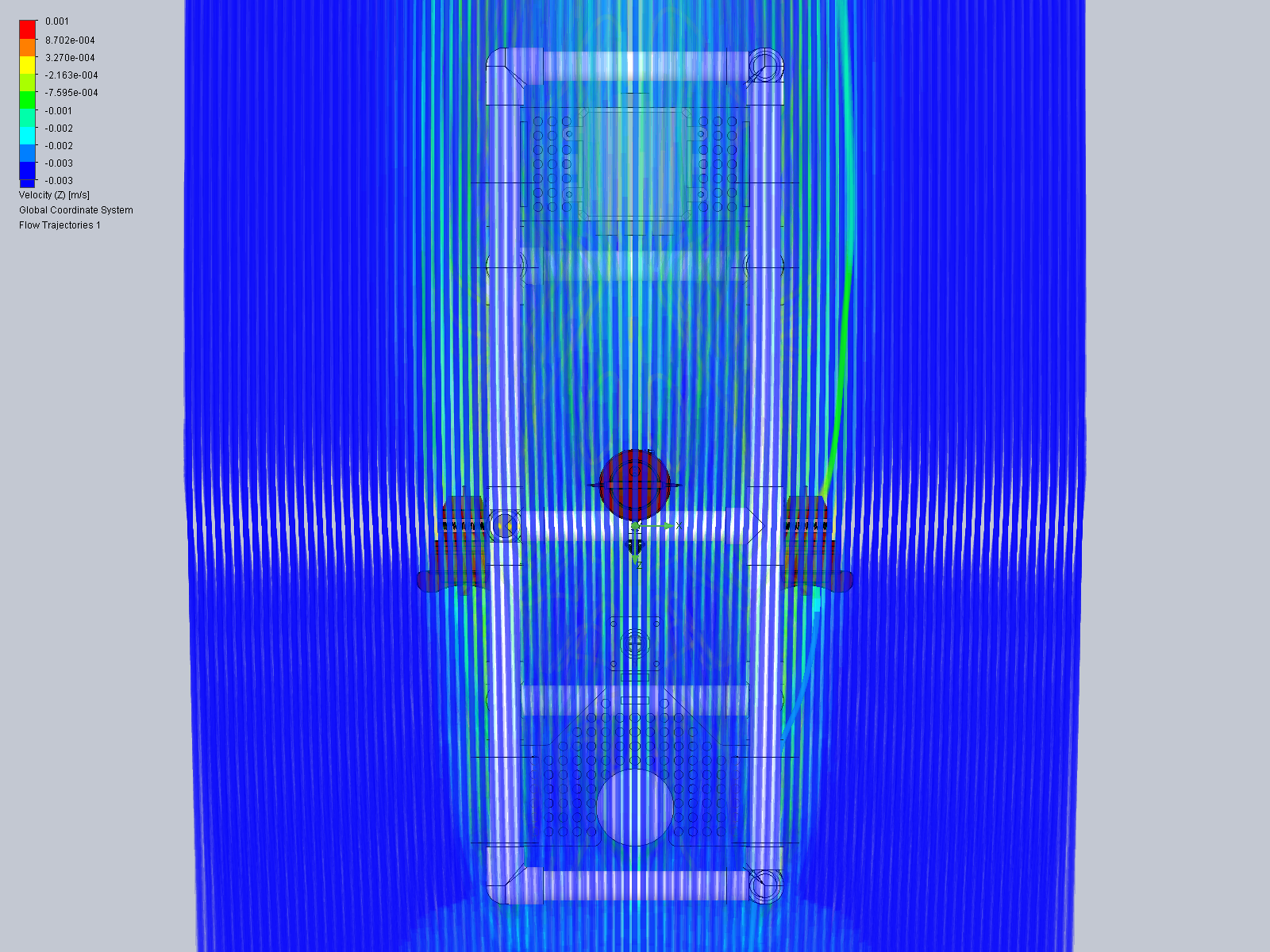 UROV Flow Simulation - Top View